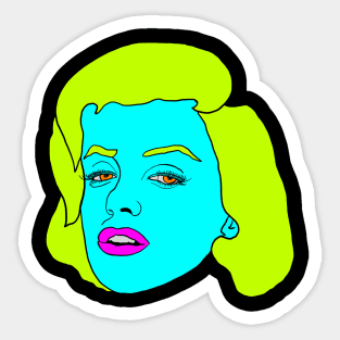 Marilyn Monroe (neon) Sticker